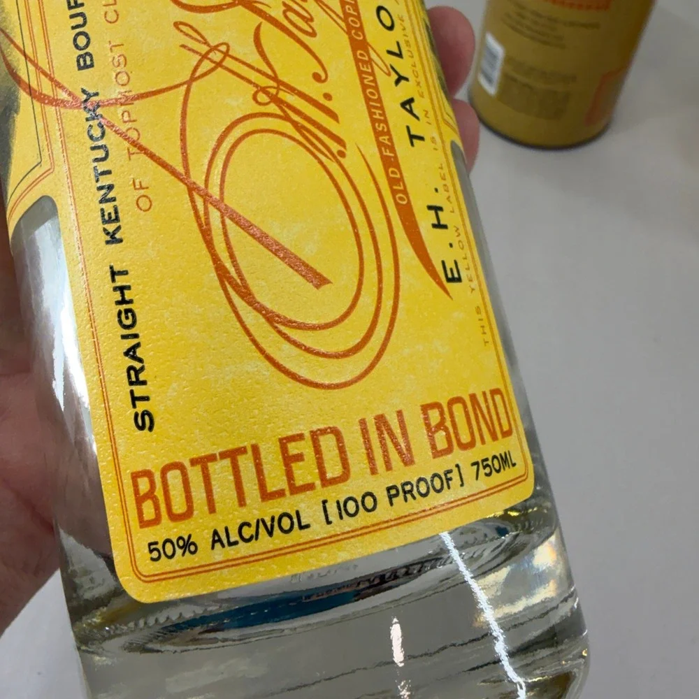 Colonel E.H. Taylor Jr Small Batch Empty Bourbon Bottles with Tube Box Lot of 2